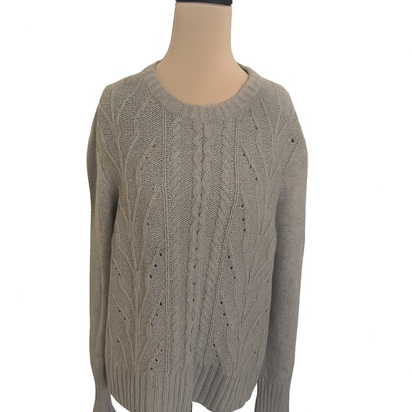 J. Crew Sweaters - J. Crew Light Gray Cable Knit Sweater